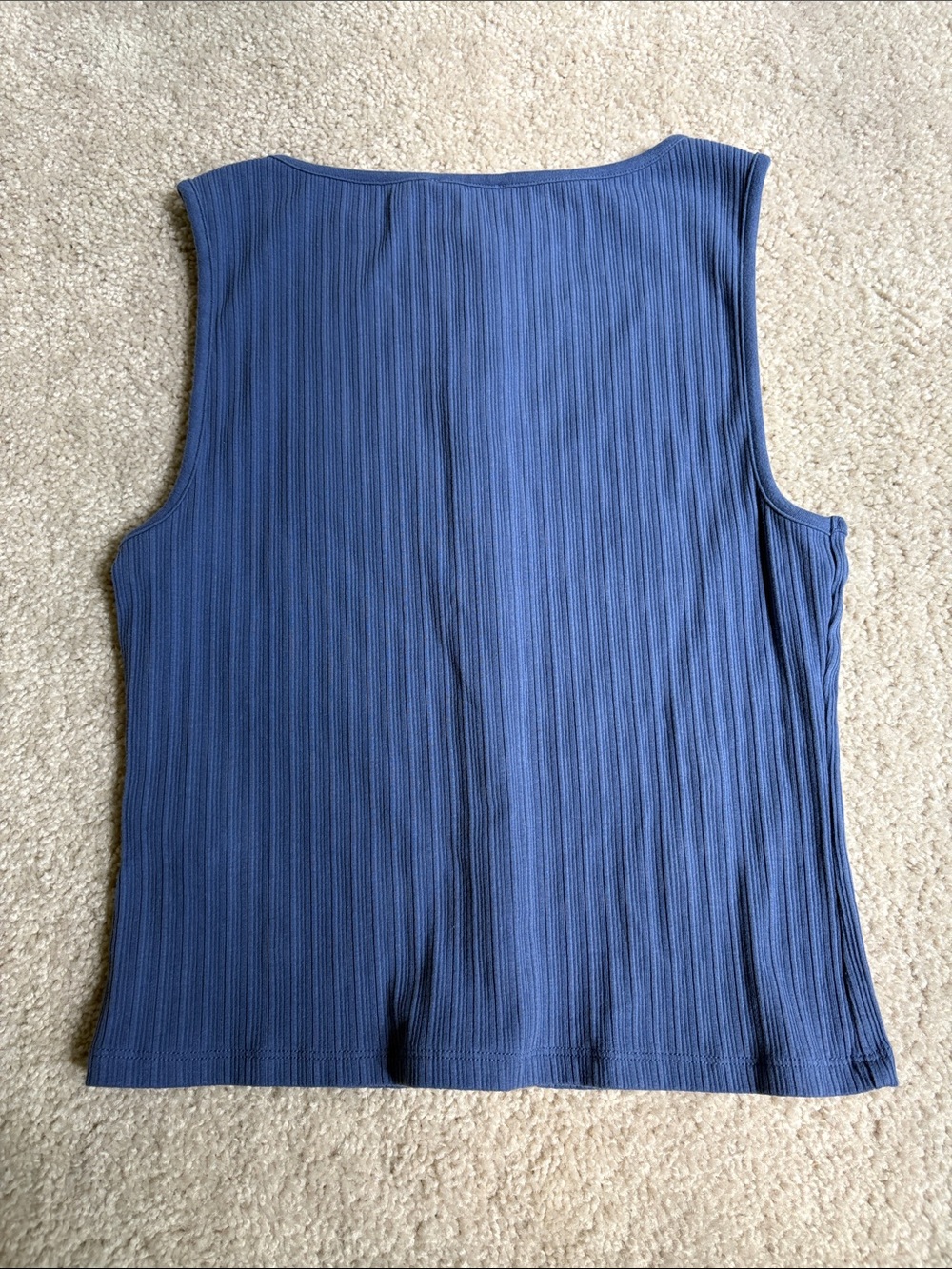 Madewell Ribbed Button Down Shell Tank - Picture 3 of 3